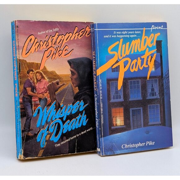 Christopher Pike Book Lot 2 Whisper Of Death & Slumber Party VTG YA Horror 90s - Picture 1 of 3